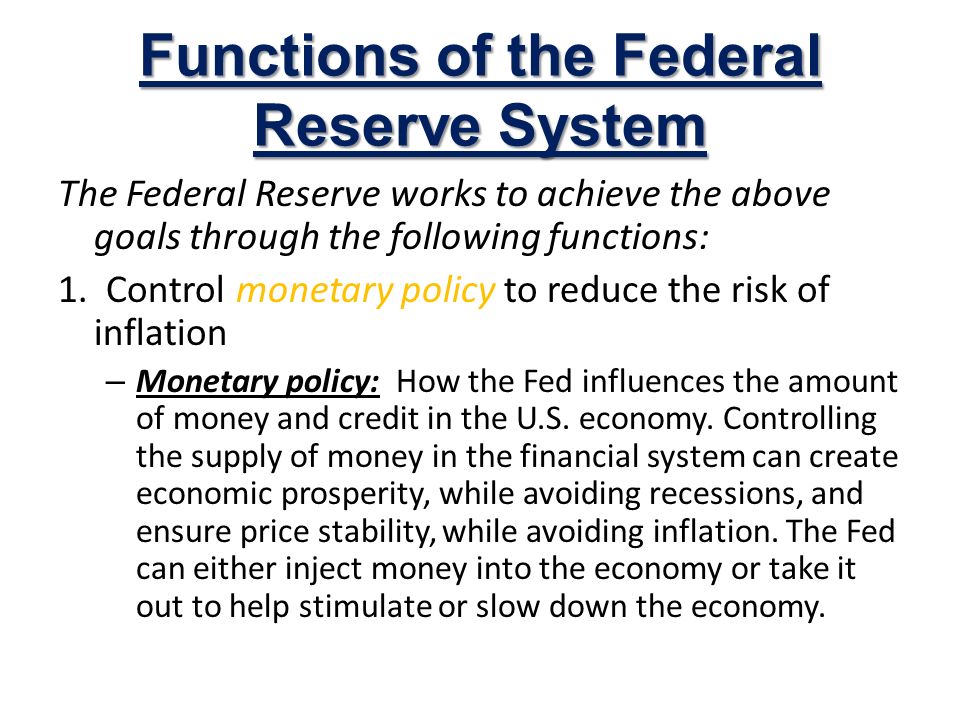 The Federal Reserve (FED) - ppt video online download